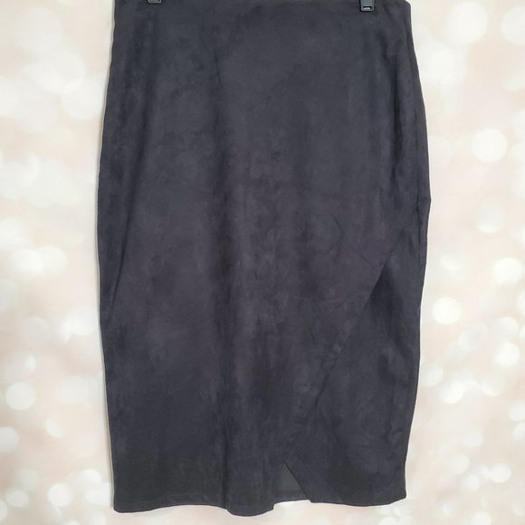 Velvet Pencil Skirt - Picture 1 of 5